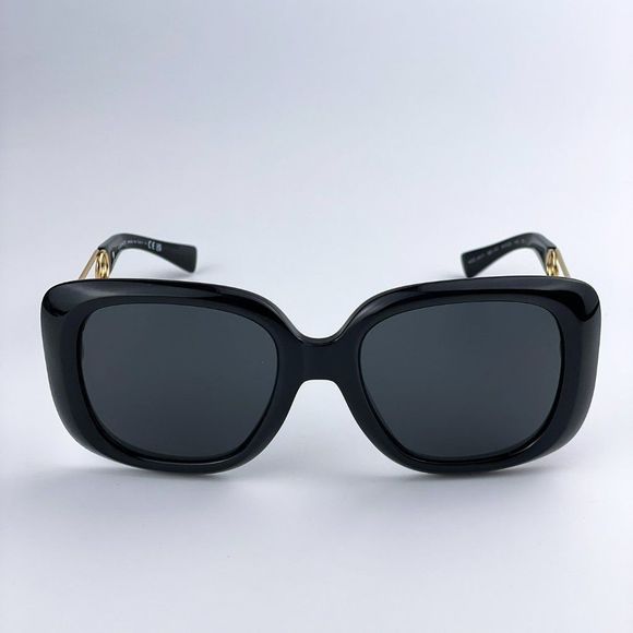 Versace VE4411 GB1/87 Sunglasses Black Grey Square Women main image 13